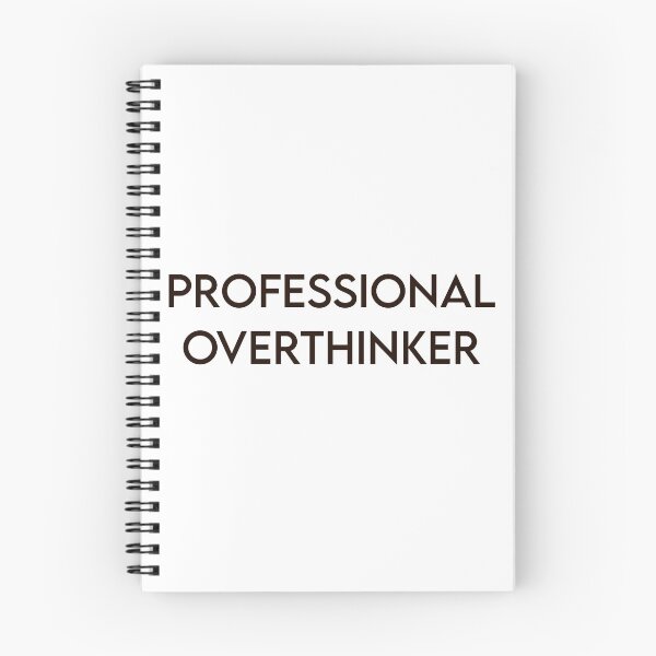 Item preview, Professional Overthinker — Funny Anxiety Sticker for Overthinkers designed and sold by MYNDesigns.
