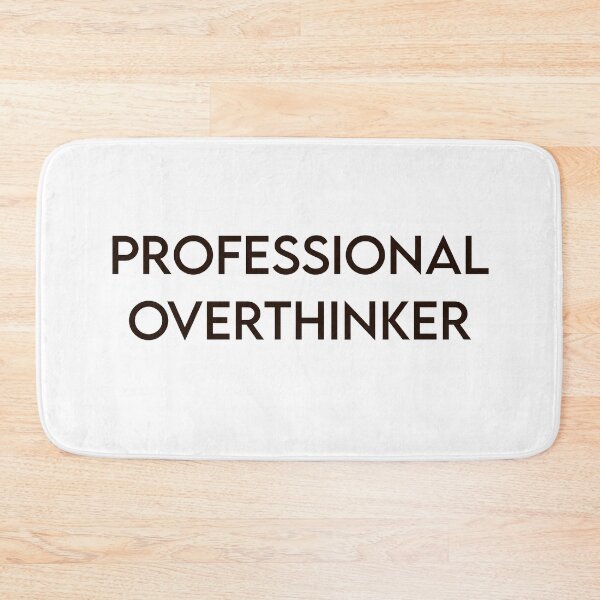Item preview, Professional Overthinker — Funny Anxiety Sticker for Overthinkers designed and sold by MYNDesigns.