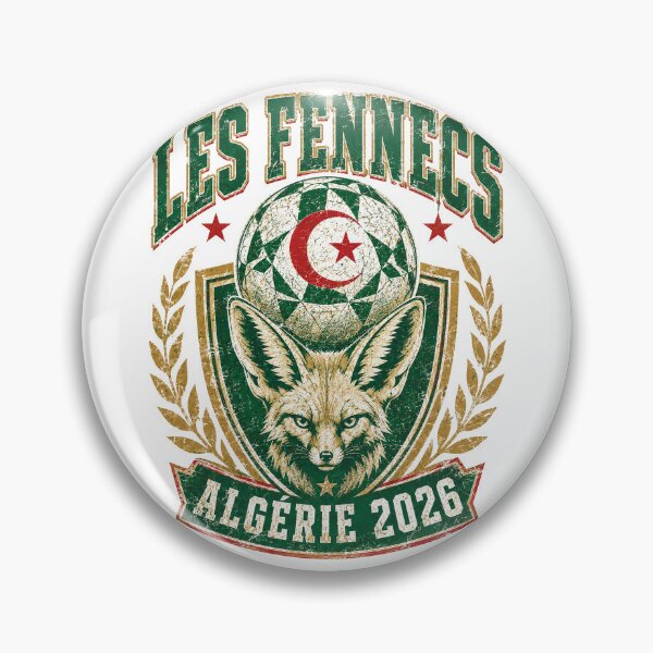 Artikelvorschau, Les Fennecs Algérie Fußball-WM 2026 T-Shirt entworfen und verkauft von KickoffStudio.