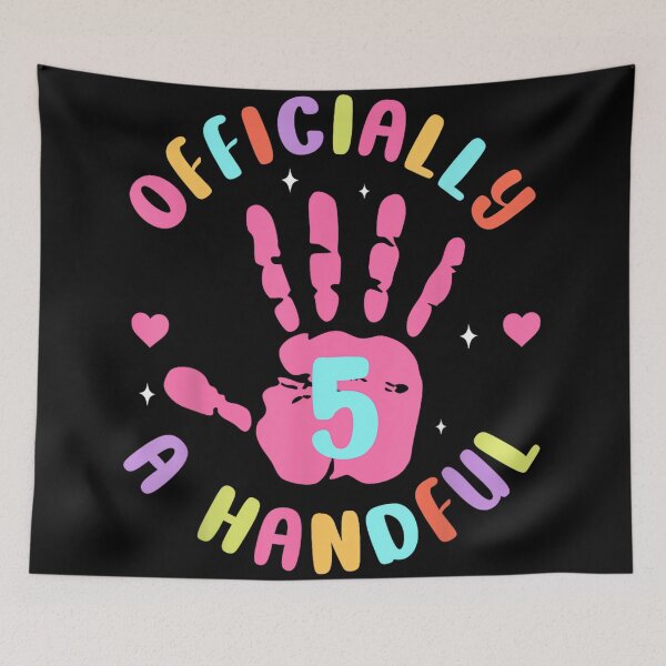 Item preview, Kids I'm Officially A Handful Five 5th Birthday Girls Boys designed and sold by JanetteNWillis.