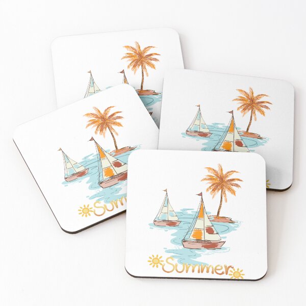 Item preview, Summer Sailboat Tropical Island designed and sold by AchraffPrint.
