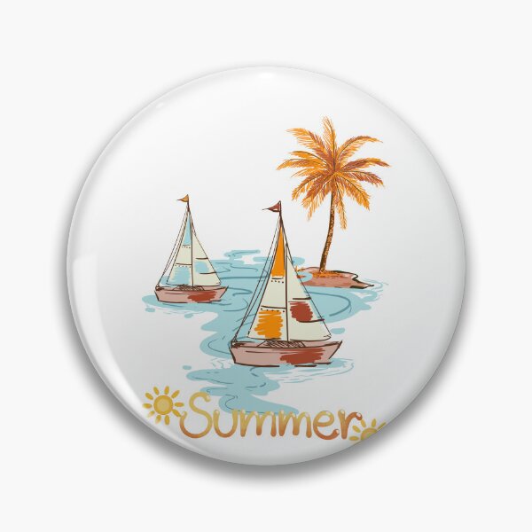 Item preview, Summer Sailboat Tropical Island designed and sold by AchraffPrint.