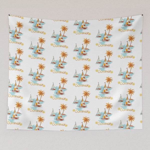 Item preview, Summer Sailboat Tropical Island designed and sold by AchraffPrint.