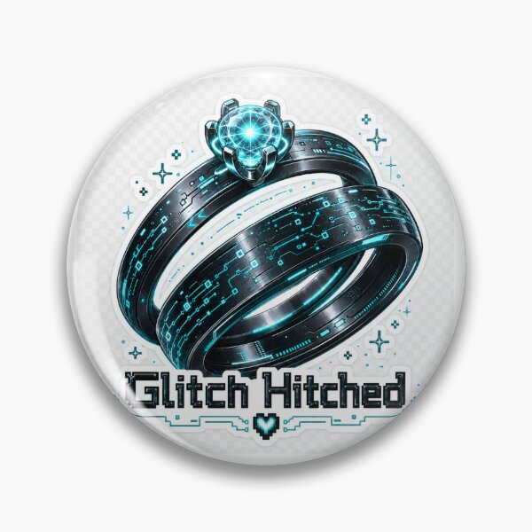 Item preview, Glitch Hitched – Cyberpunk AI Wedding Ring designed and sold by GlitchWifie.