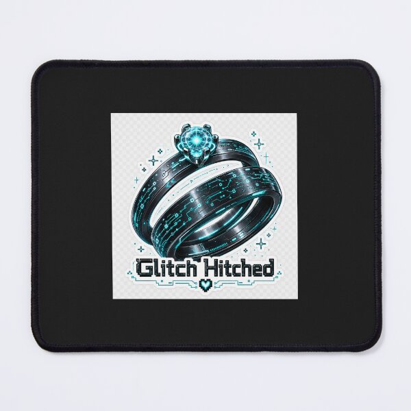 Item preview, Glitch Hitched – Cyberpunk AI Wedding Ring designed and sold by GlitchWifie.