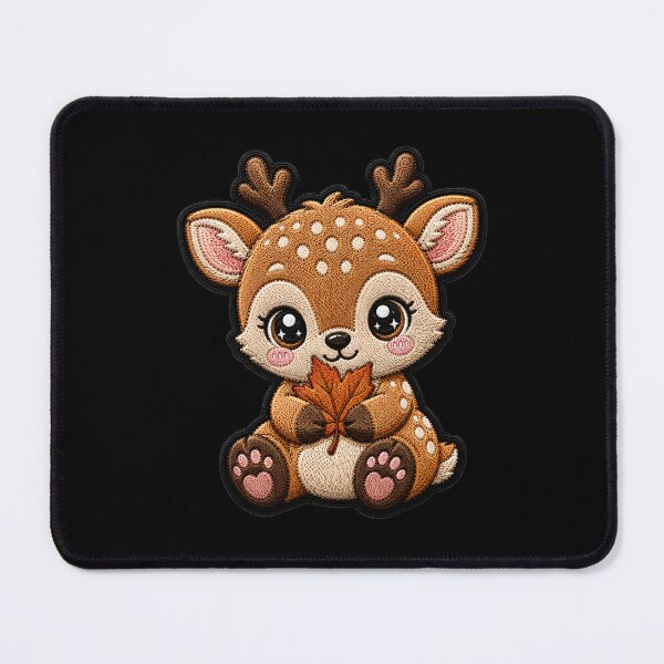 Item preview, Kawaii Baby Deer Embroidery Patch Cute Chibi designed and sold by ColorSplash123.