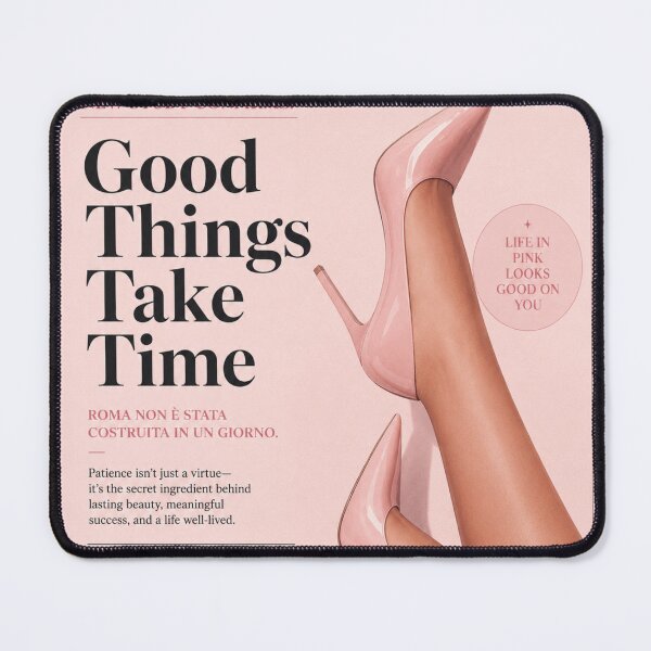 Item preview, Good Things Take Time girly poster designed and sold by AveniaOficial.