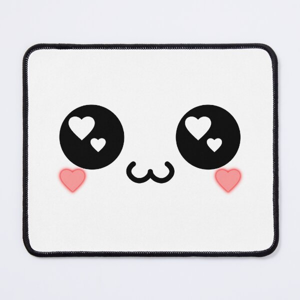 Item preview, Cute kawaii owo heart eyes face designed and sold by BlushyPrint.