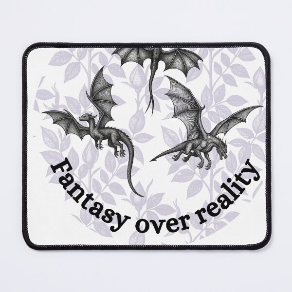 Item preview, Fantasy over reality - dragons designed and sold by Bookish Blossom.