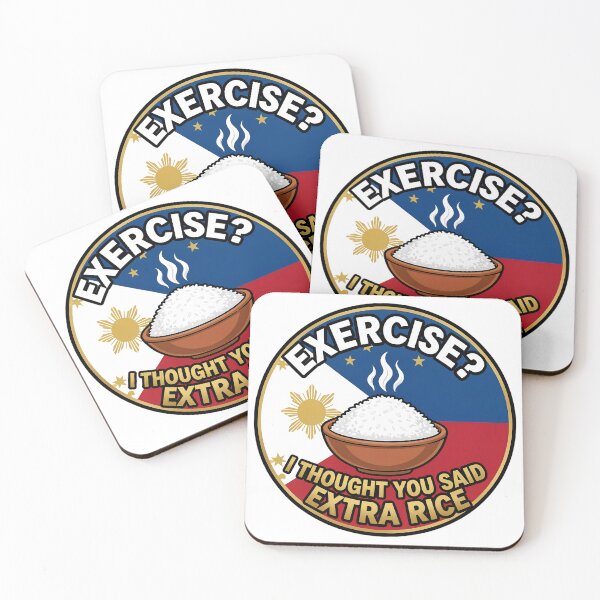 Item preview, Funny Filipino - Extra Rice Not Exercise designed and sold by CutOutIdols.