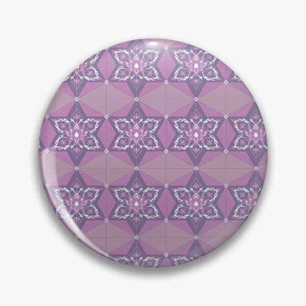 Item preview, Lavender and Pink Thai Lotus Asanoha Pattern designed and sold by Novalgic.