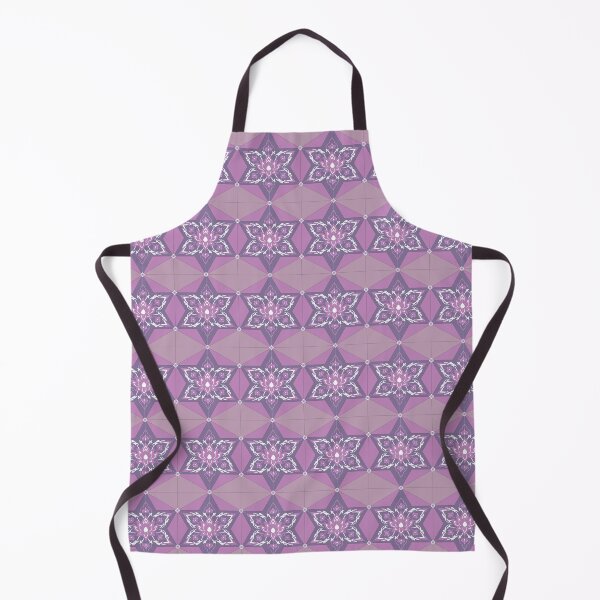 Item preview, Lavender and Pink Thai Lotus Asanoha Pattern designed and sold by Novalgic.