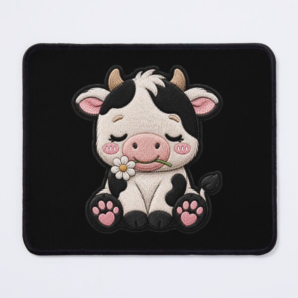 Item preview, Kawaii Baby Cow Embroidery Patch Cute Chibi designed and sold by ColorSplash123.