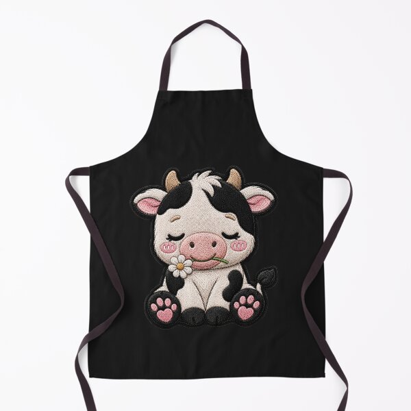 Item preview, Kawaii Baby Cow Embroidery Patch Cute Chibi designed and sold by ColorSplash123.