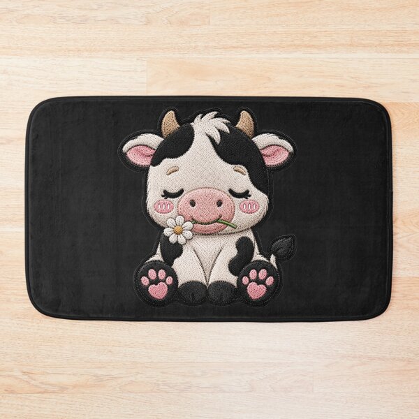 Item preview, Kawaii Baby Cow Embroidery Patch Cute Chibi designed and sold by ColorSplash123.