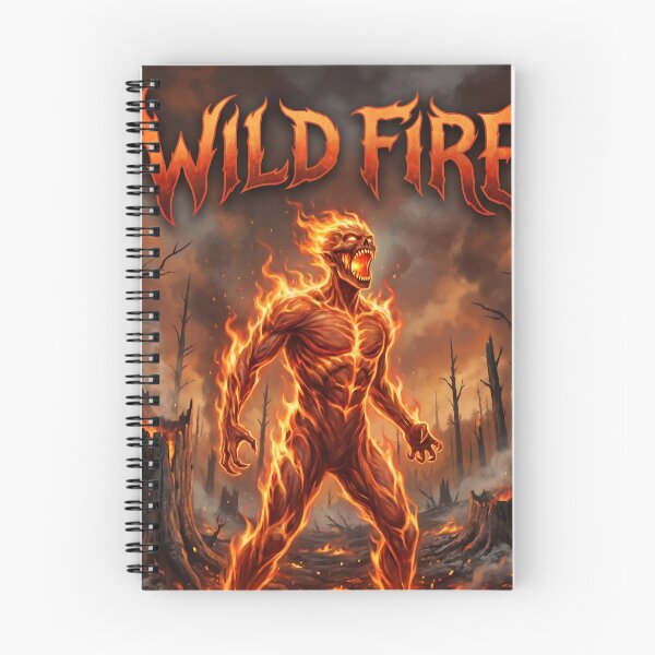 Item preview, Wild Fire – Flaming Forest Monster | Wildfire Dark Fantasy Art 2 designed and sold by WordPlayStudio.