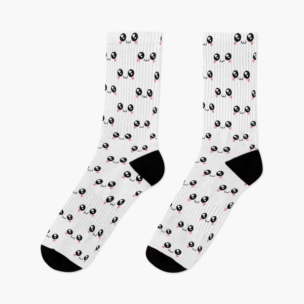Item preview, Cute kawaii owo heart eyes face pattern designed and sold by BlushyPrint.