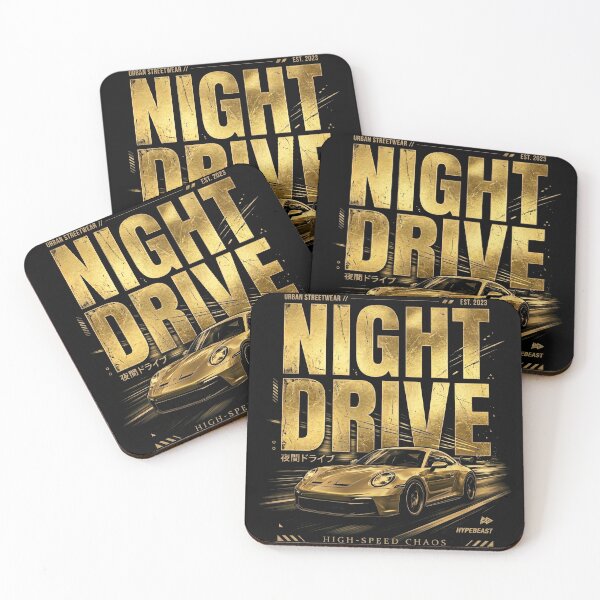 Item preview, Night Drive Gold Streetwear designed and sold by OKstreetwear.