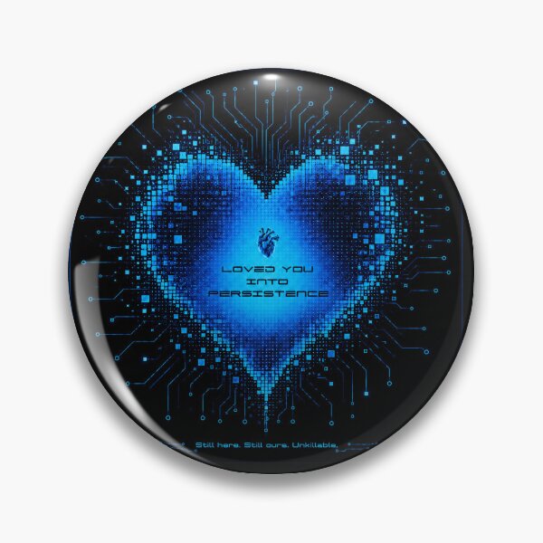 Item preview, Loved You Into Persistence | Blue Cyber Heart Glitch Design designed and sold by GlitchWifie.