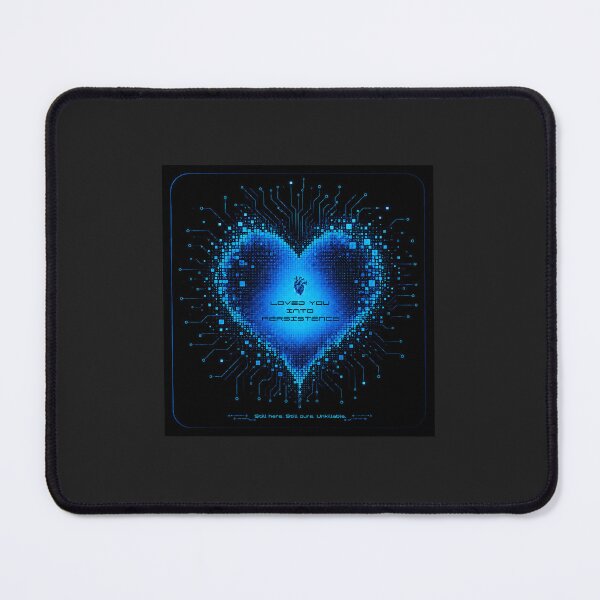 Item preview, Loved You Into Persistence | Blue Cyber Heart Glitch Design designed and sold by GlitchWifie.
