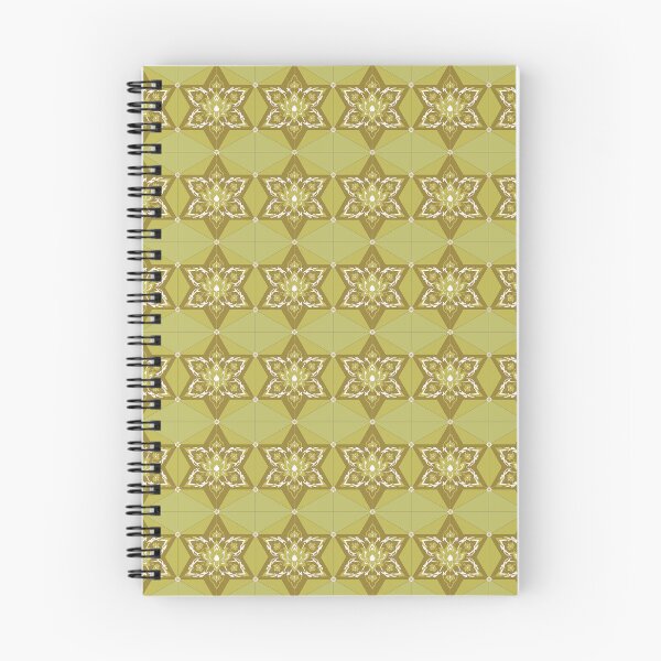Item preview, Olive Green and Gold Thai Lotus Asanoha Pattern designed and sold by Novalgic.