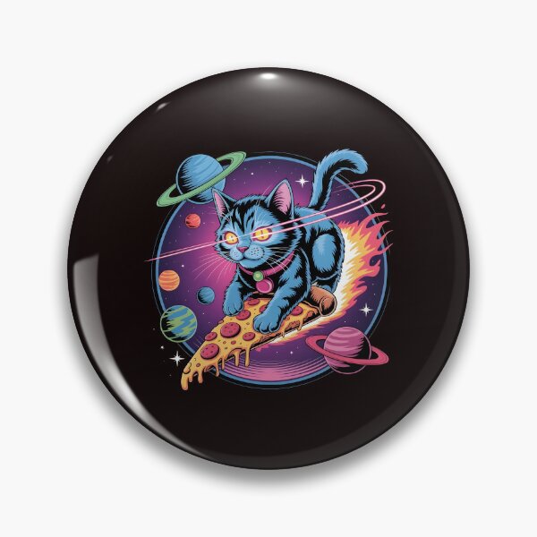 Item preview, Space Cat Pizza Funny Cosmic Kitty Galaxy Pizza designed and sold by Redgiant87x.