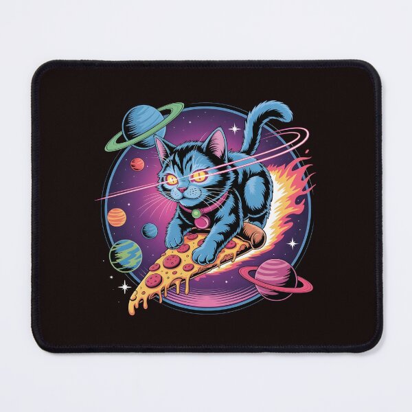 Item preview, Space Cat Pizza Funny Cosmic Kitty Galaxy Pizza designed and sold by Redgiant87x.