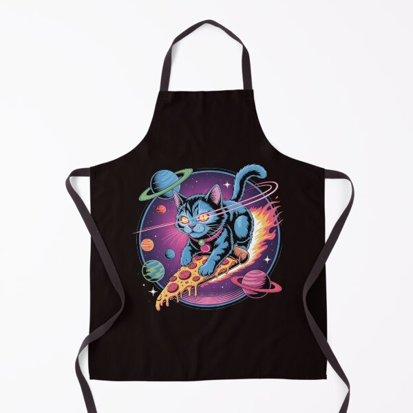 Item preview, Space Cat Pizza Funny Cosmic Kitty Galaxy Pizza designed and sold by Redgiant87x.