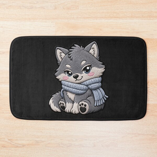 Item preview, Kawaii Baby Wolf Embroidery Patch Cute Chibi designed and sold by ColorSplash123.