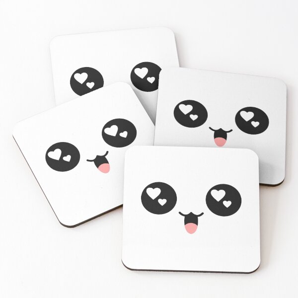 Item preview, Cute kawaii owo joyful heart eyes face designed and sold by BlushyPrint.