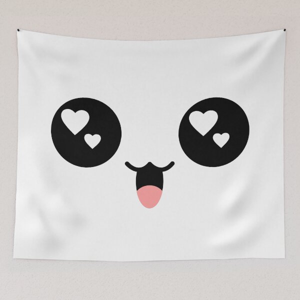 Item preview, Cute kawaii owo joyful heart eyes face designed and sold by BlushyPrint.