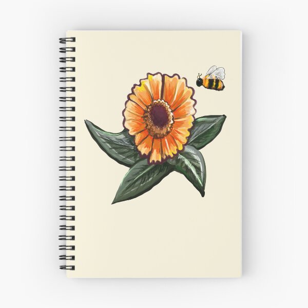 Item preview, Short and sassy Helenium sneezeweed with honey bees plant Bright orange yellow flower T-Shirt designed and sold by Artonmytee.