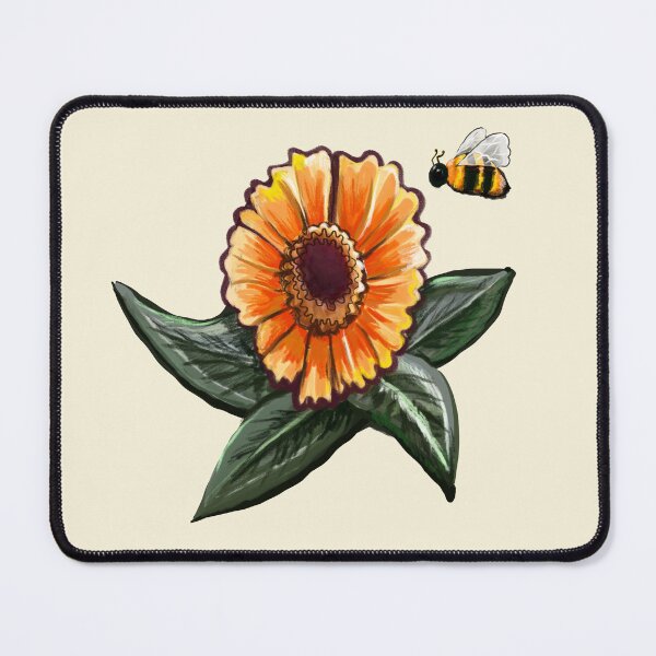 Item preview, Short and sassy Helenium sneezeweed with honey bees plant Bright orange yellow flower T-Shirt designed and sold by Artonmytee.