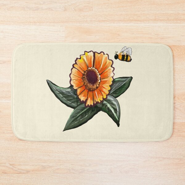 Item preview, Short and sassy Helenium sneezeweed with honey bees plant Bright orange yellow flower T-Shirt designed and sold by Artonmytee.