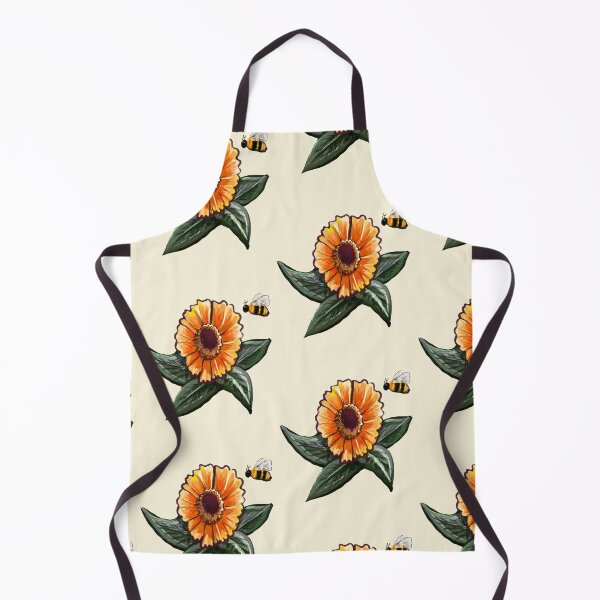 Item preview, Short and sassy Helenium sneezeweed with honey bees plant Bright orange yellow flower T-Shirt designed and sold by Artonmytee.