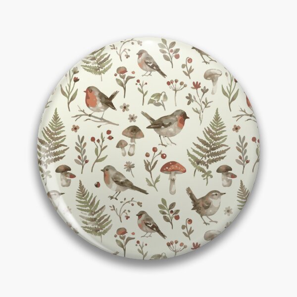 Item preview, Botanical Birds repeat pattern designed and sold by Printfantasia .
