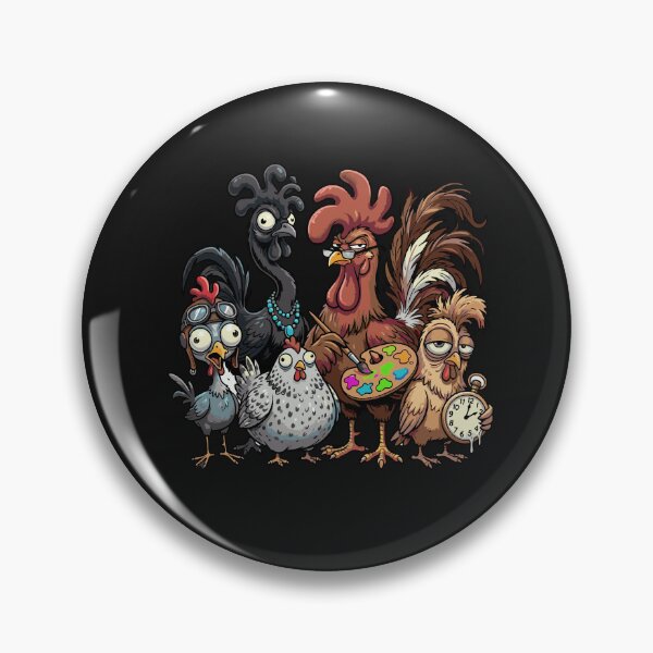 Item preview, Crazy Chicken Family Rooster Art Gifts for Men Women  designed and sold by alenaz.