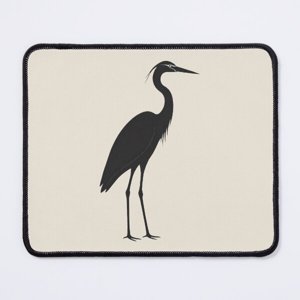 Item preview, Minimalist Dark Heron Silhouette designed and sold by Ombrya.