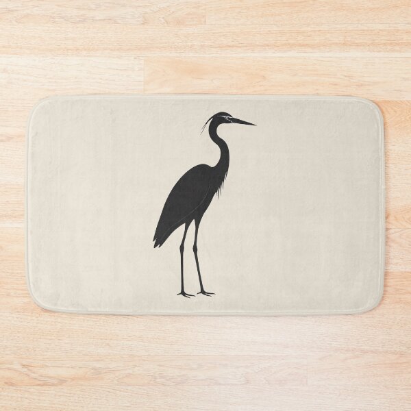 Item preview, Minimalist Dark Heron Silhouette designed and sold by Ombrya.