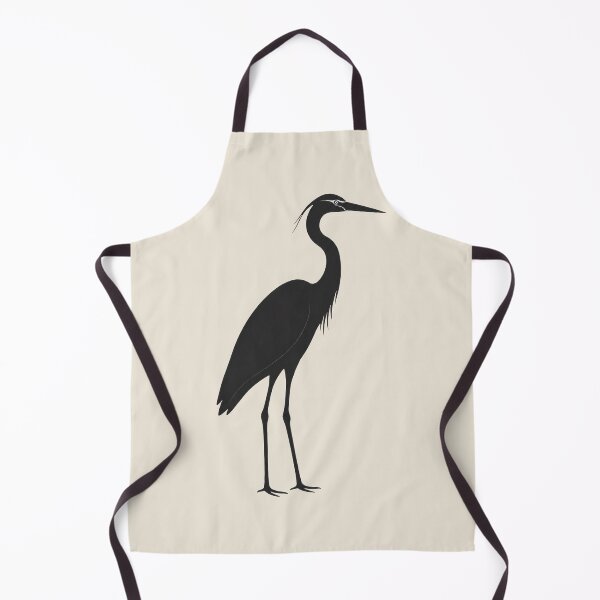 Item preview, Minimalist Dark Heron Silhouette designed and sold by Ombrya.