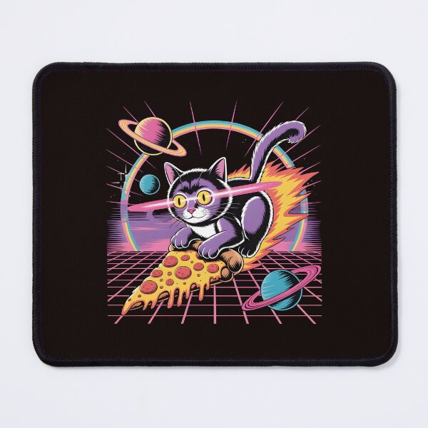 Item preview, Space Cat Pizza Rainbow Laser Eyes Galaxy Cat designed and sold by Redgiant87x.
