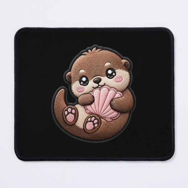 Item preview, Kawaii Baby Otter Embroidery Patch Cute Chibi designed and sold by ColorSplash123.