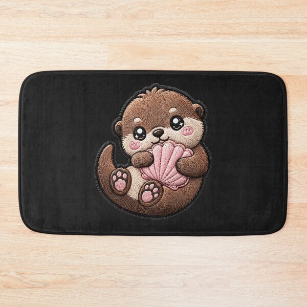 Item preview, Kawaii Baby Otter Embroidery Patch Cute Chibi designed and sold by ColorSplash123.