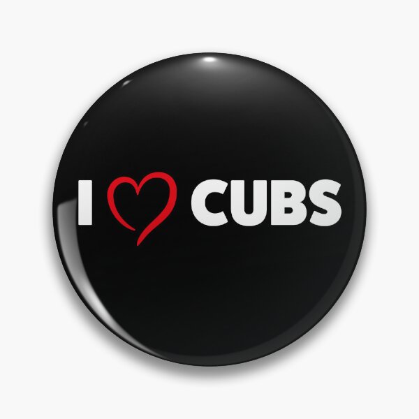 Item preview, I love Cubs  – Gay Typo Statement Design Red Heart Bold Text designed and sold by Neofly.Art.