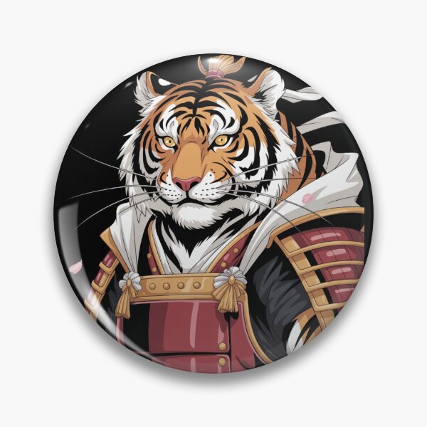 Item preview,  Tiger Samurai Warrior Portrait Japanese Anime Graphic T-Shirt designed and sold by DarylWelsh2024.