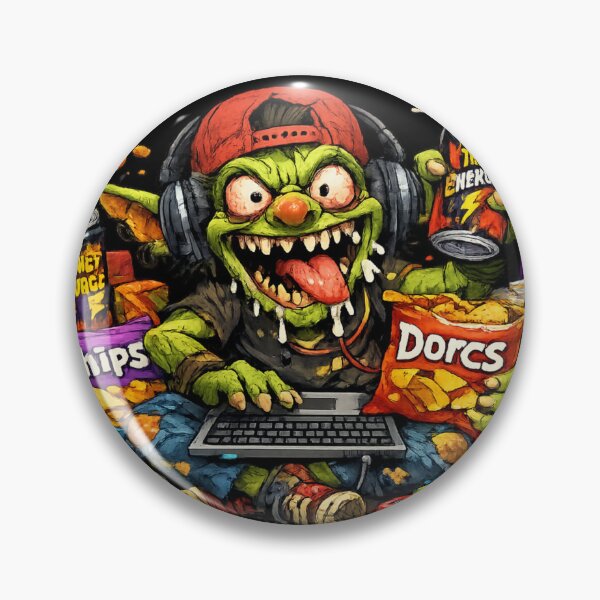 Item preview, Chaotic Gamer Goblin Energy Drink Gremlin designed and sold by Maclaw200d.