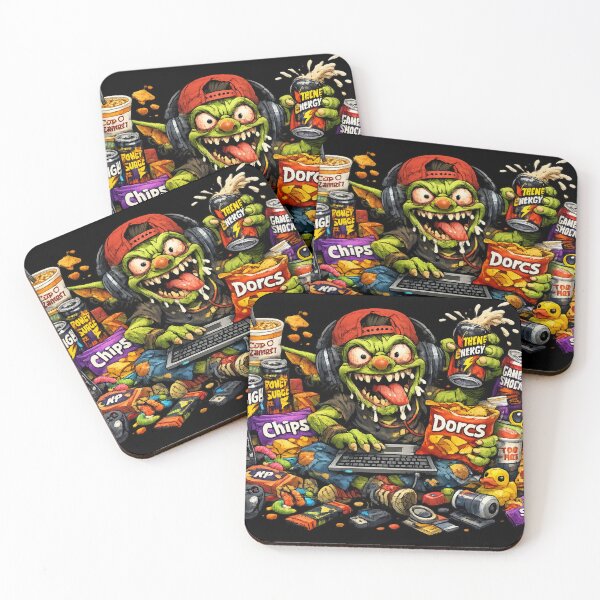 Item preview, Chaotic Gamer Goblin Energy Drink Gremlin designed and sold by Maclaw200d.