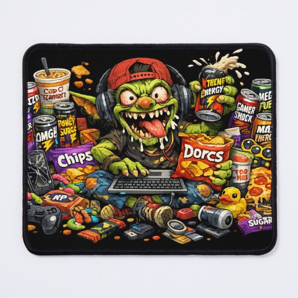 Item preview, Chaotic Gamer Goblin Energy Drink Gremlin designed and sold by Maclaw200d.