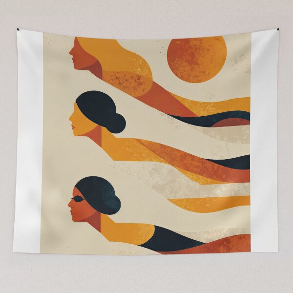 Item preview, Wall Art - Postcard - Abstract Swimmers in Motion designed and sold by ForeverPrintsOK.