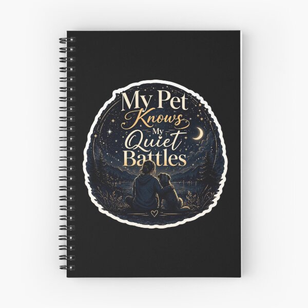 Item preview, My Pet Knows My Quiet Battles Emotional Support Dog Shirt designed and sold by Safe Haven Pets.